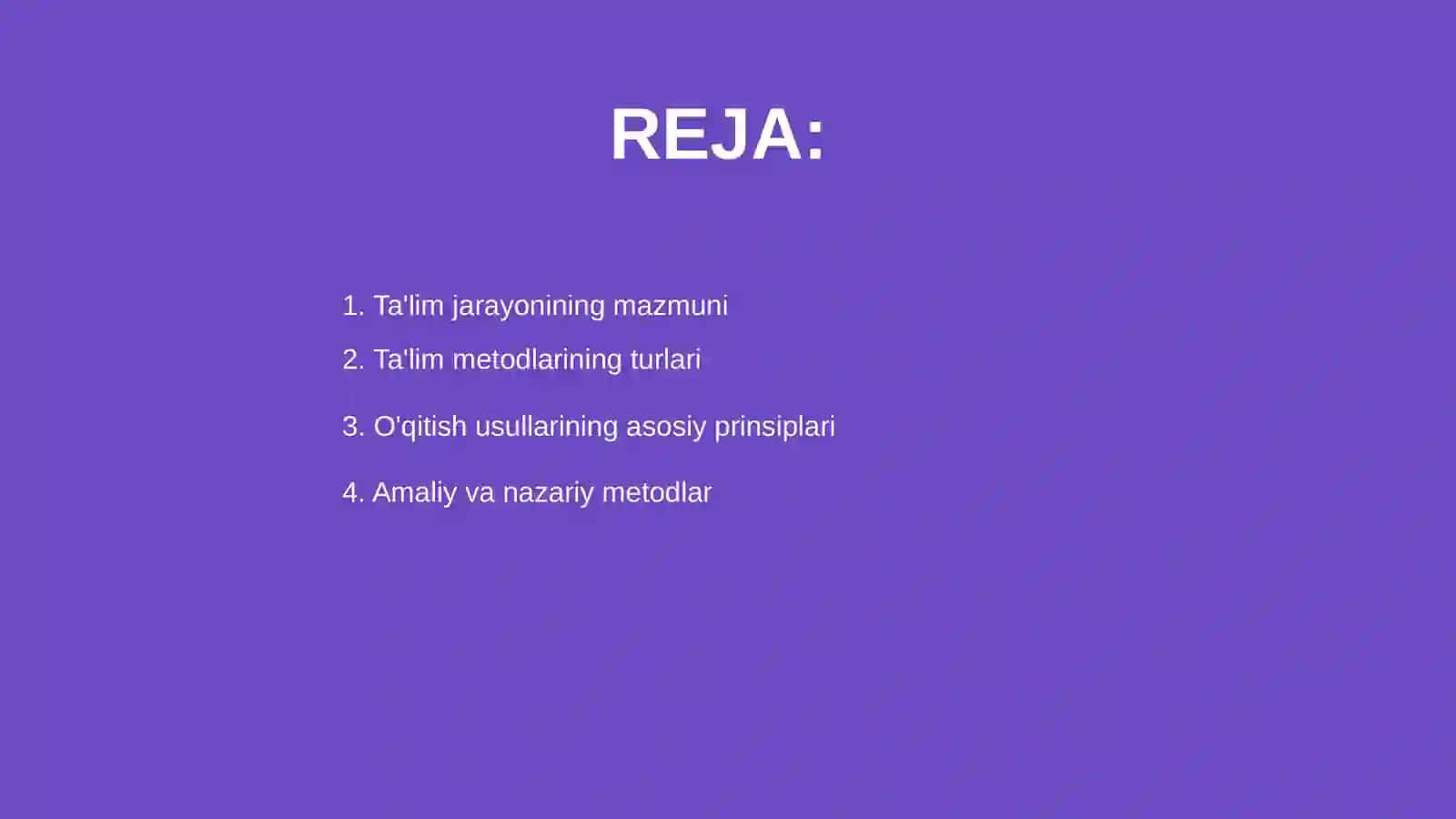 Ta'lim jarayonining umumiy metodlari va vositalari 2