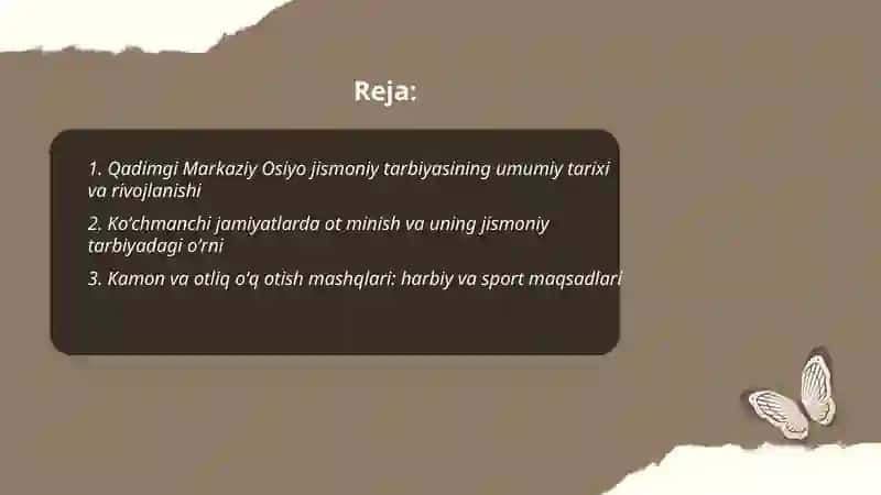 Qadimgi Markaziy Osiyo jismoniy tarbiyasi 2