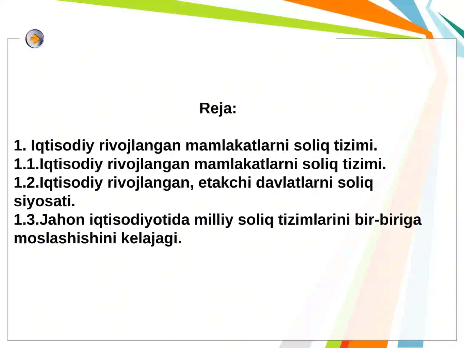 YEVROPА MАMLАKАTLАRININGSOLIQTIZIMI 2