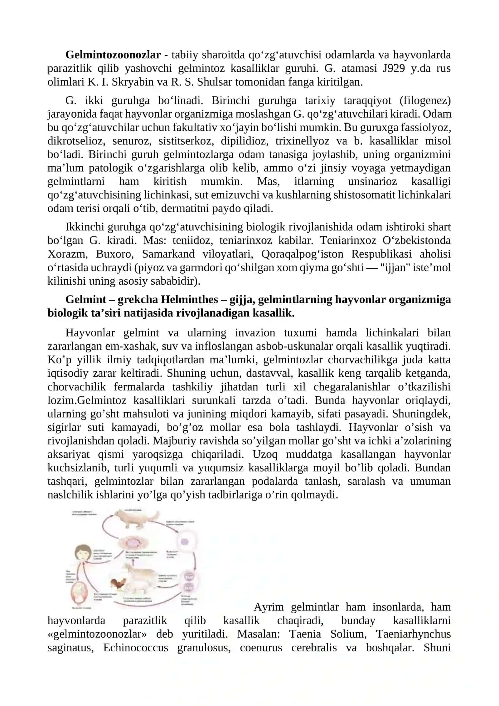 Gelmintoz kasalligi 2