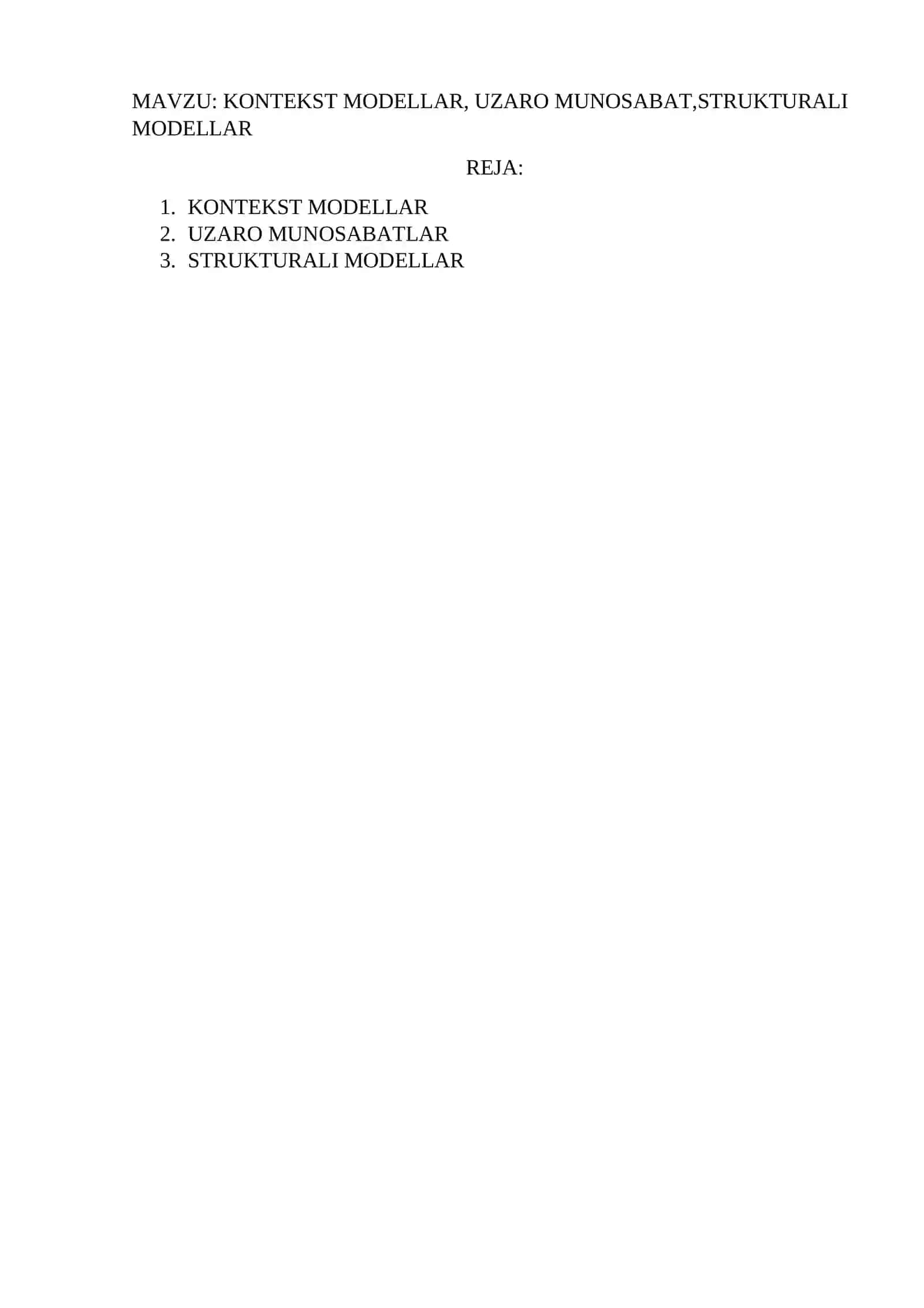 KONTEKST MODELLAR 2