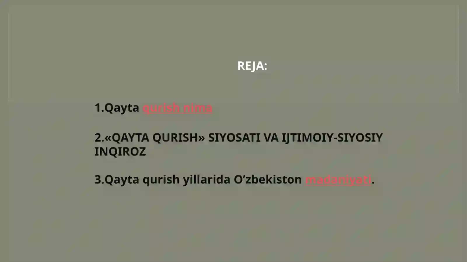 O'zbekiston Tarixi Fanidan Tayyorlangan Mustaqil Ishi 2