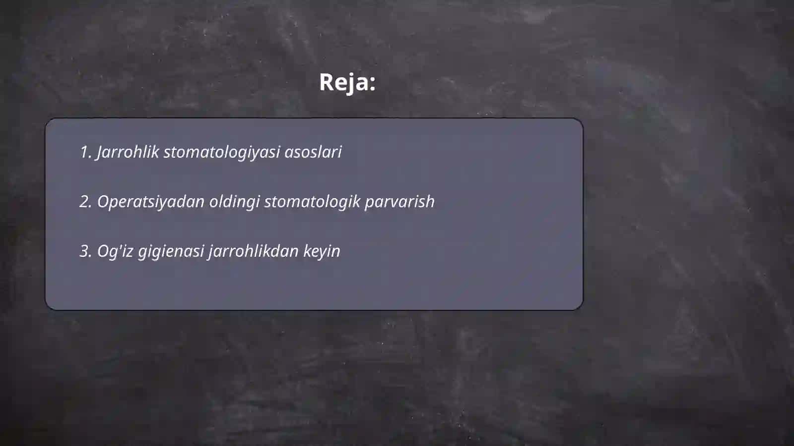Jarrohlik stomatologiyasi asoslari 2