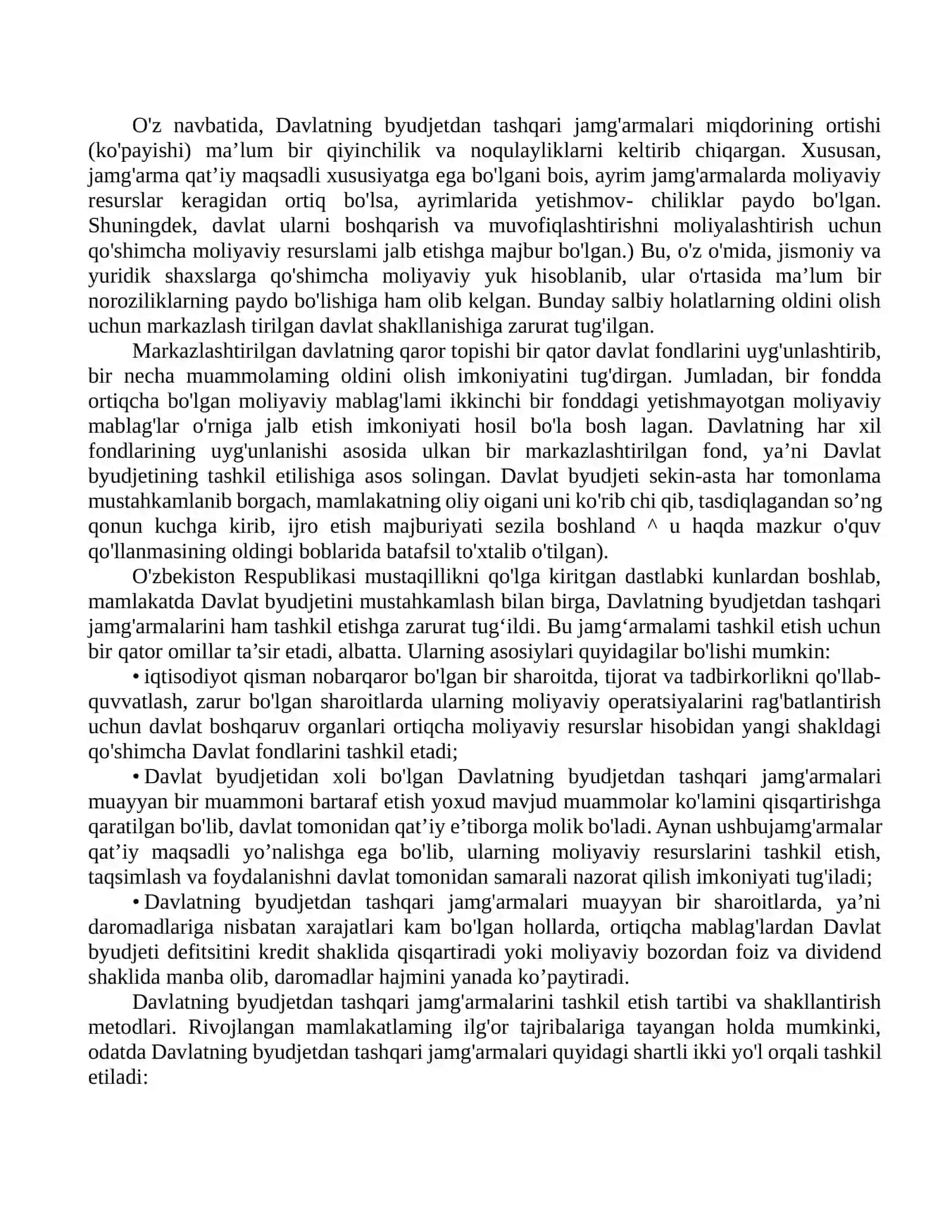 Davlatning Byudjetdan Tashqari Jamg'armalari 2