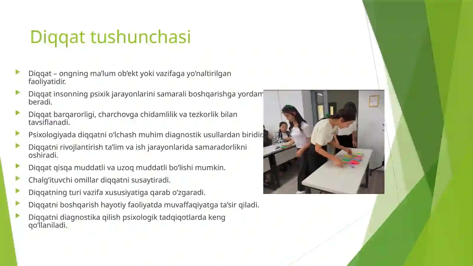 Diqqat tushunchasi 2