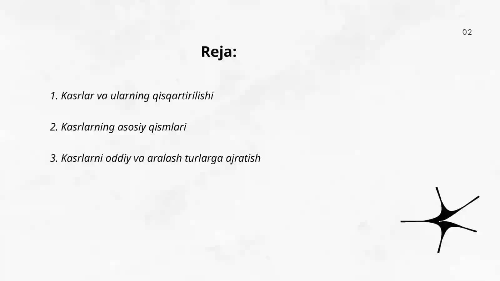Kasrlarni qisqartirish 2