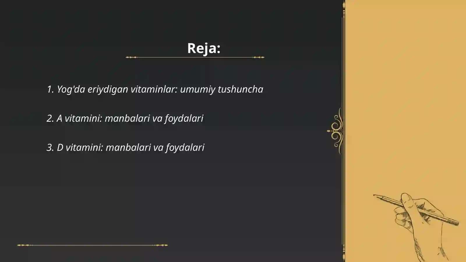 Yog'da eridigan vitaminlar 2