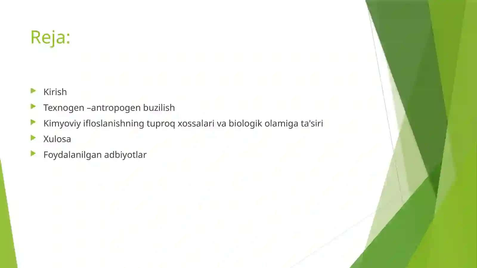 Texnogen tuproqlar evolyutsiyasi 2