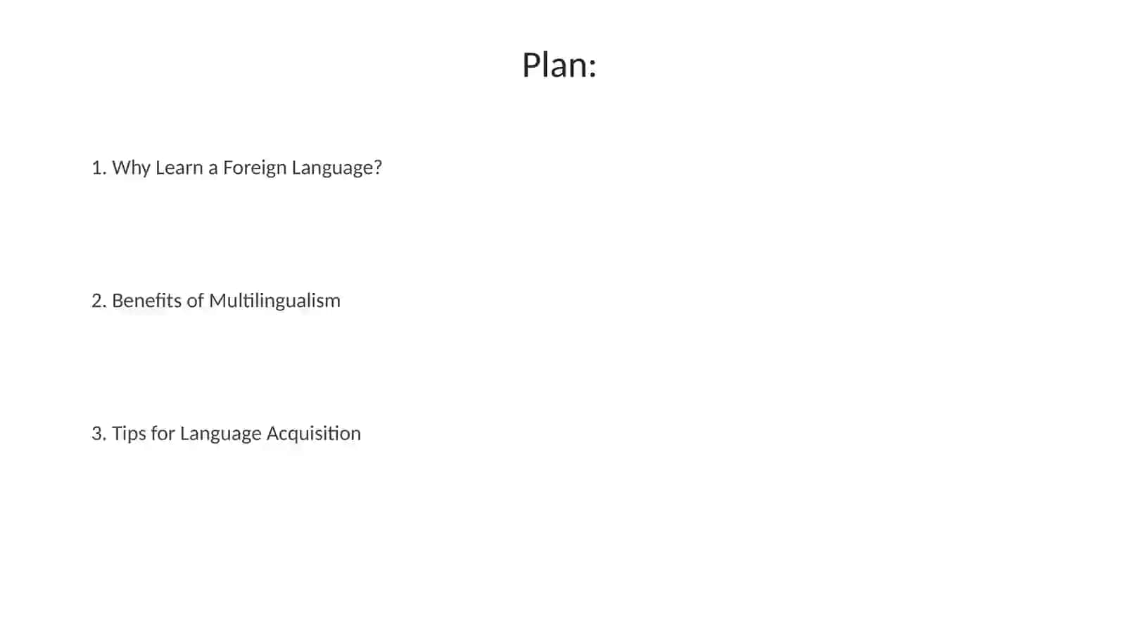 Foreign languages 2