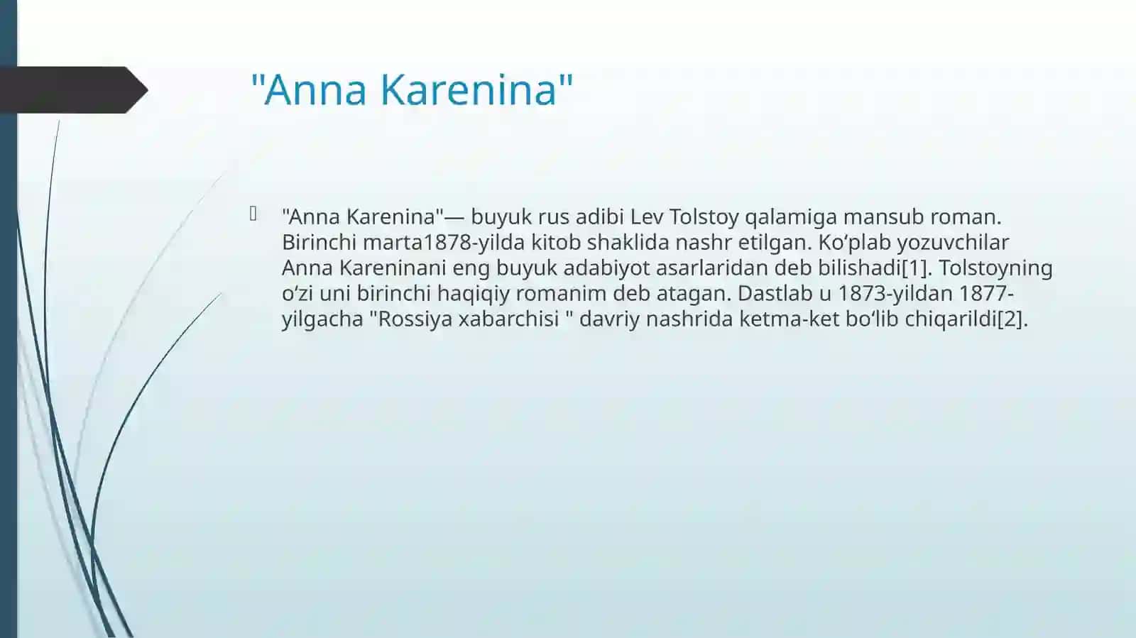 "Anna Karenina"asaritahlili 2