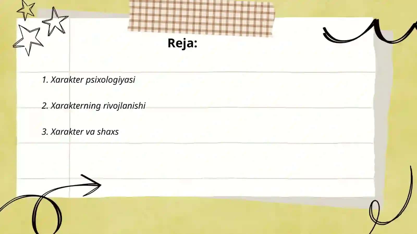 Xarakter haqida taqdimod 2