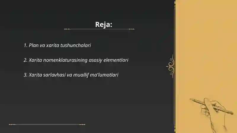 Plan va xarita tushunchalari 2