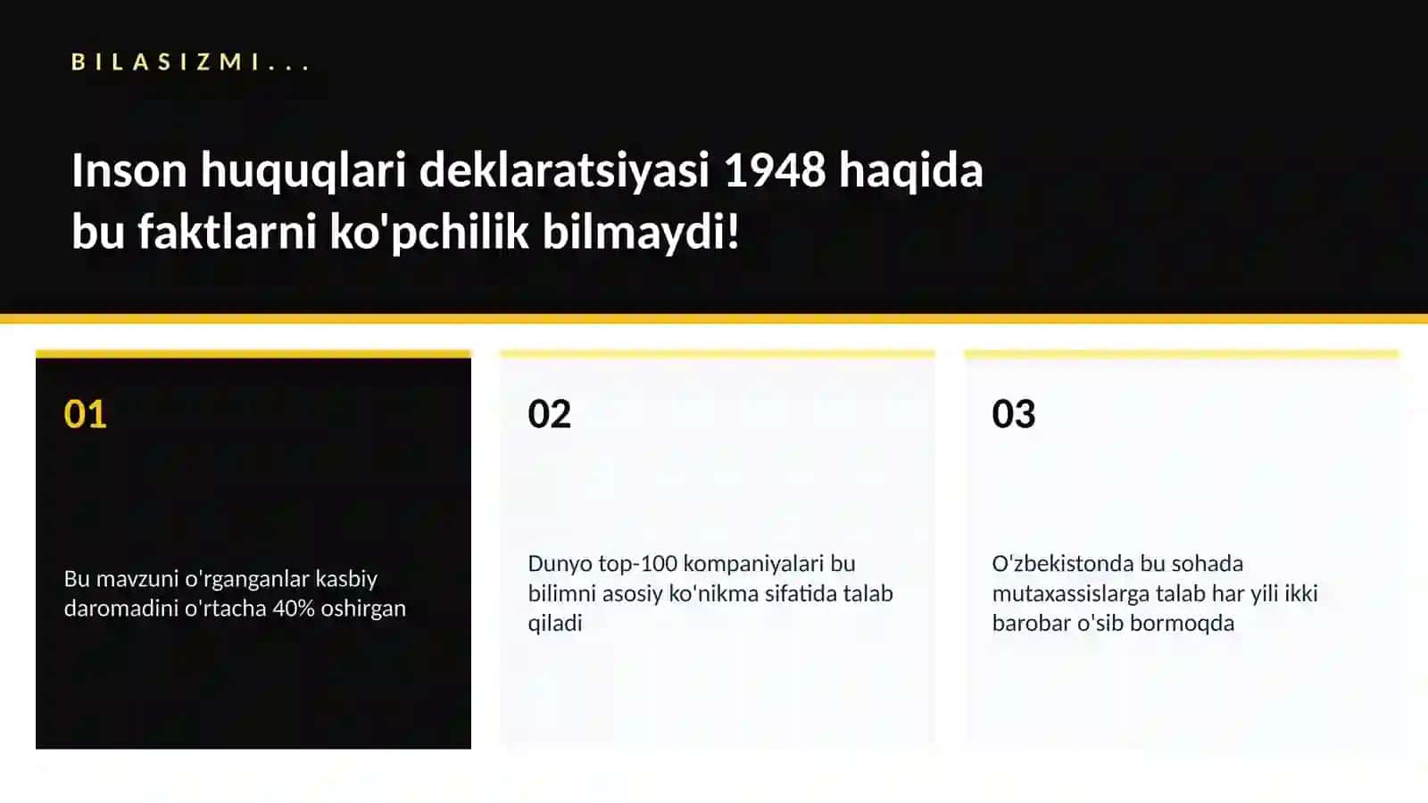 Inson huquqlari deklaratsiyasi 1948 2