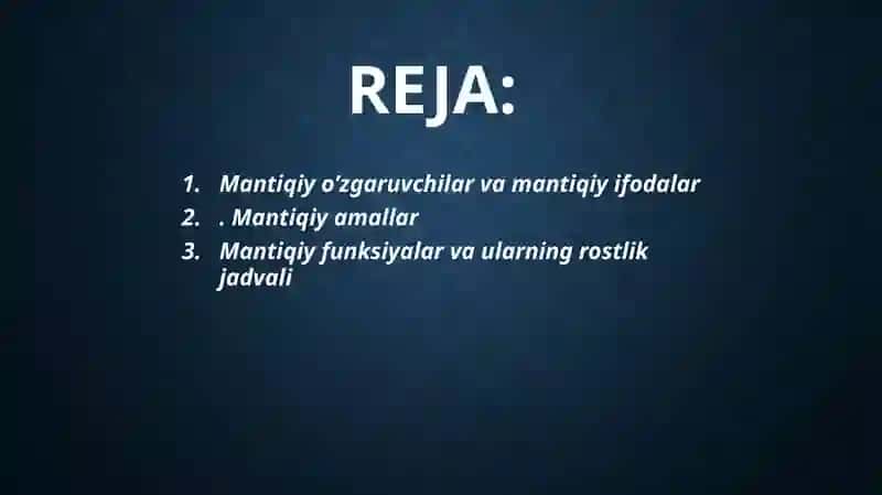 SHAXSIY KOMPYUTERNING AKBORIY-MANTIQIY ASOSLARI 2