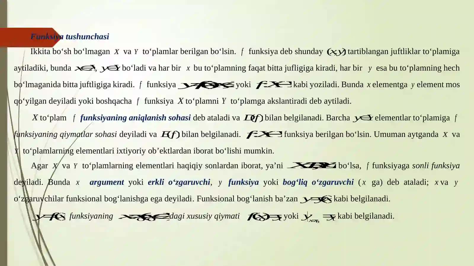 Funksiya va limit 2