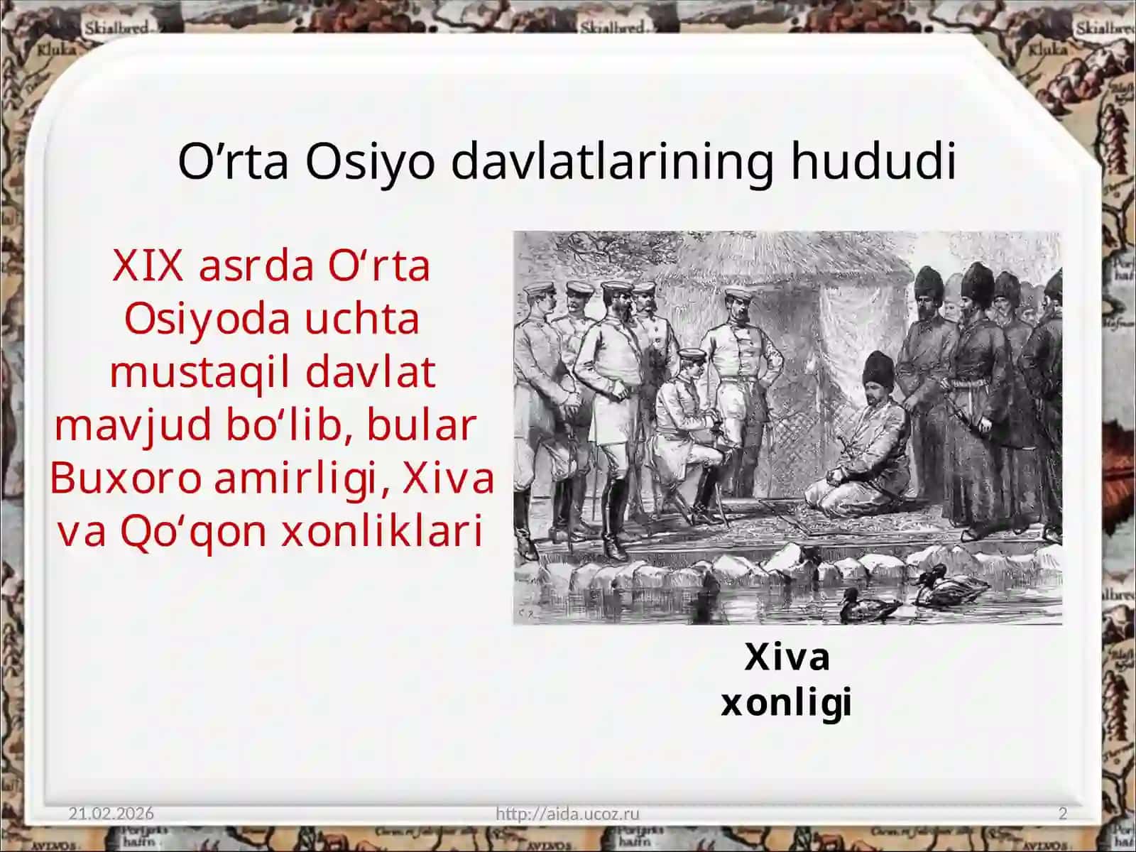 XIX asrda O‘rta Osiyoda Musiqlar 2