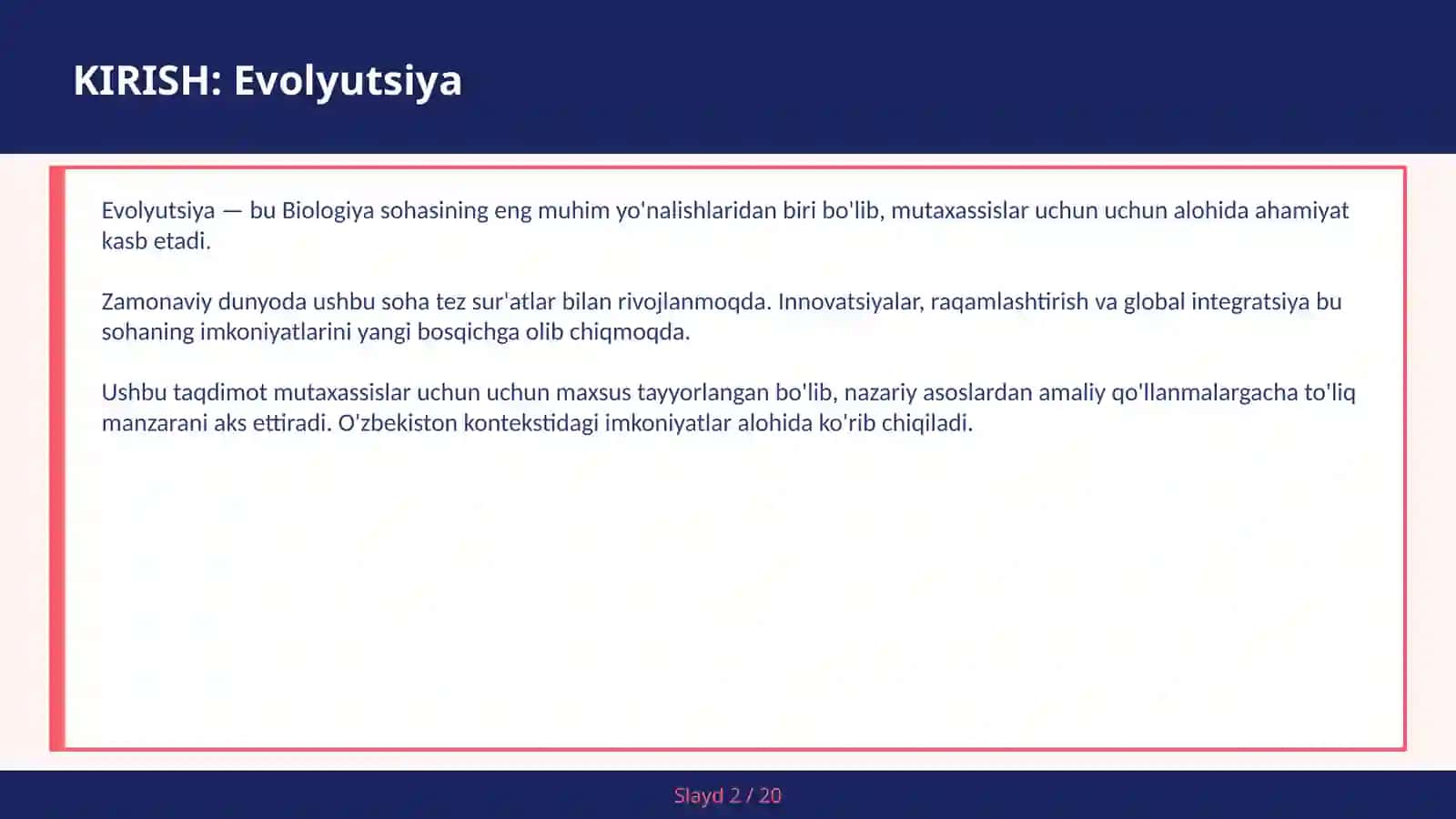 Evolyutsiya 2