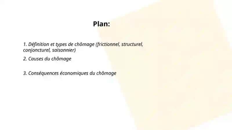 Le chomage 2