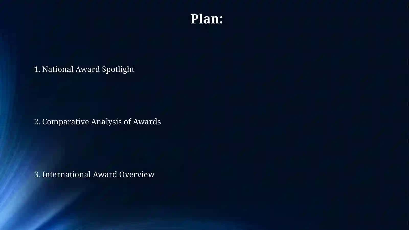 Internatsional and National Awards 2