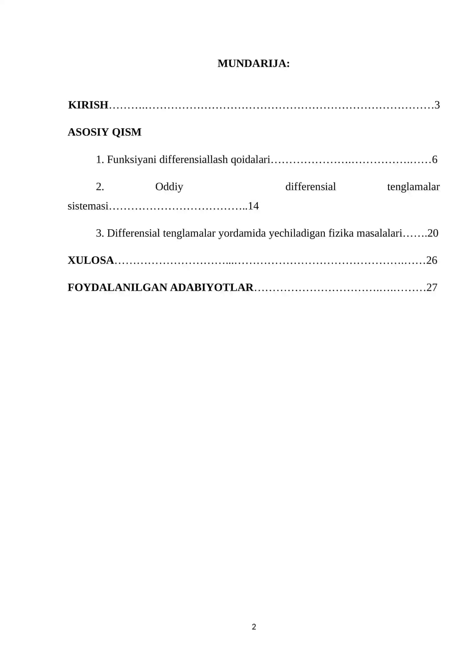 MATEMATIK ANALIZ 2