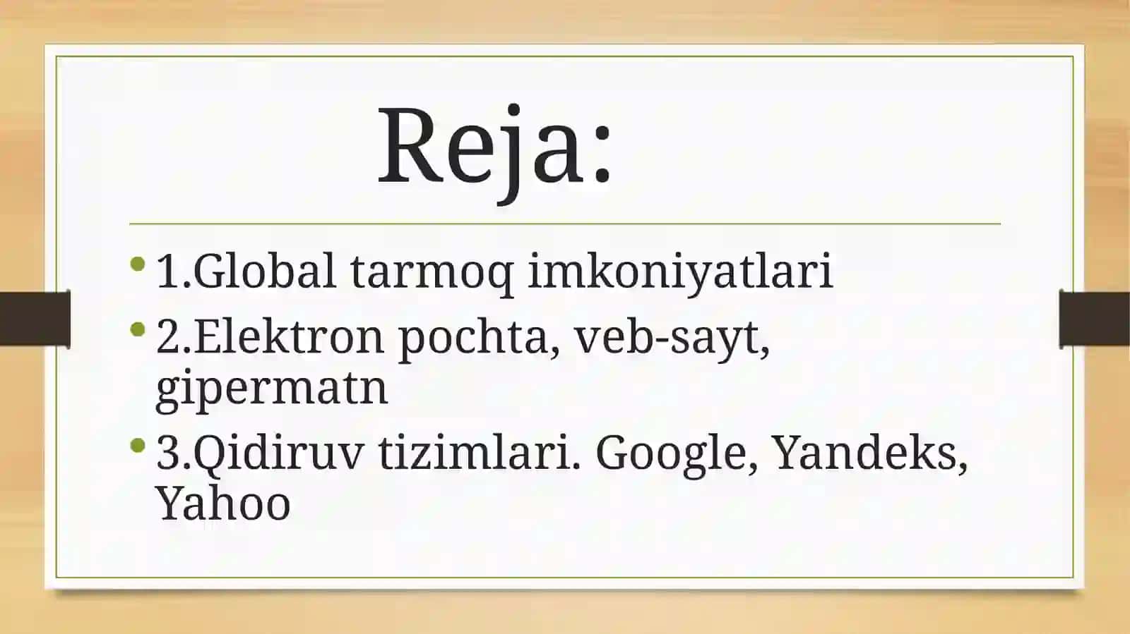 Qidiruv tizimlari (Google) va ularning ahamiyati 2
