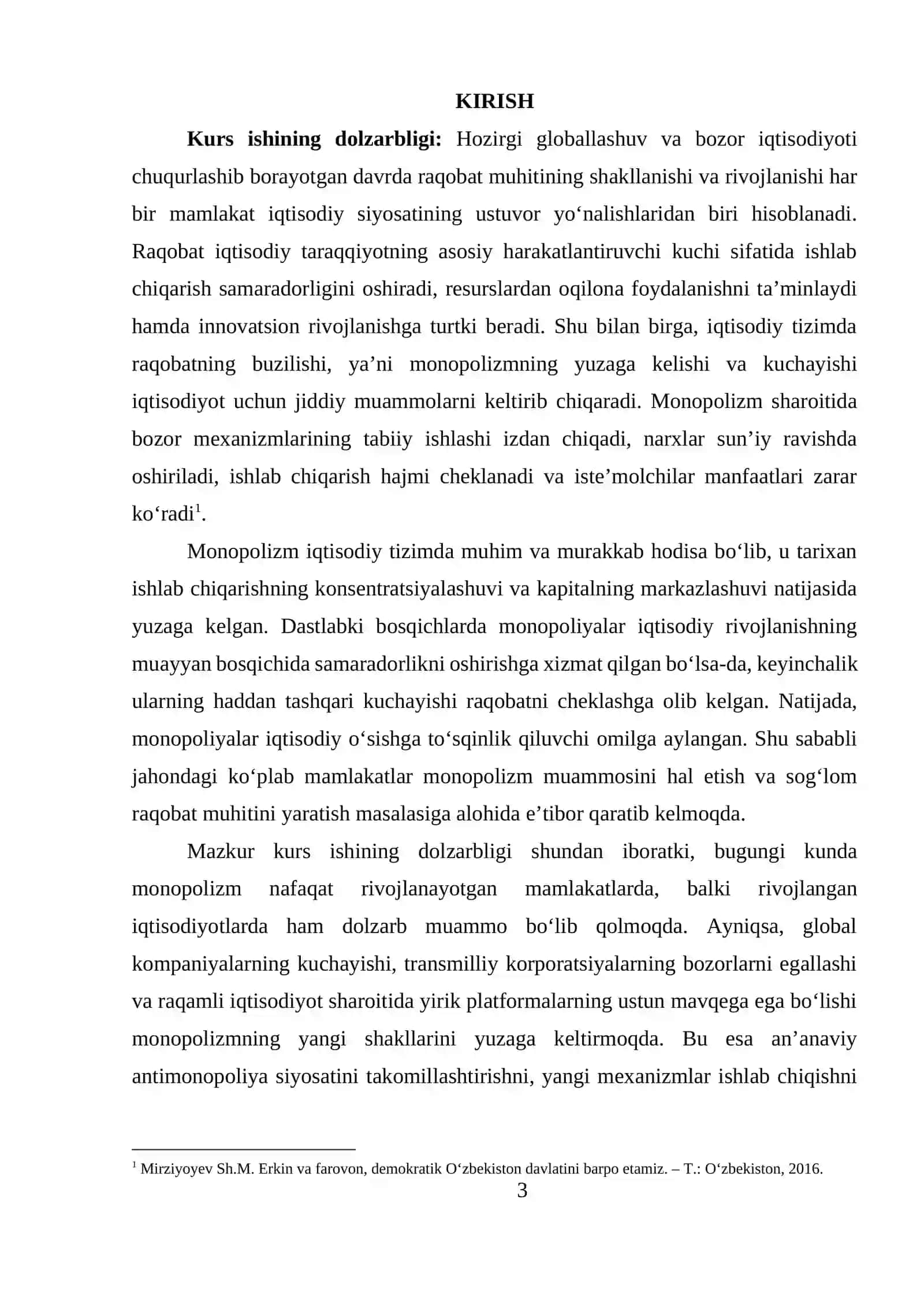 JAHON MAMLAKATLARIDA MONOPOLIZM MUAMMOSINI HAL ETISH YO‘LLARI 2