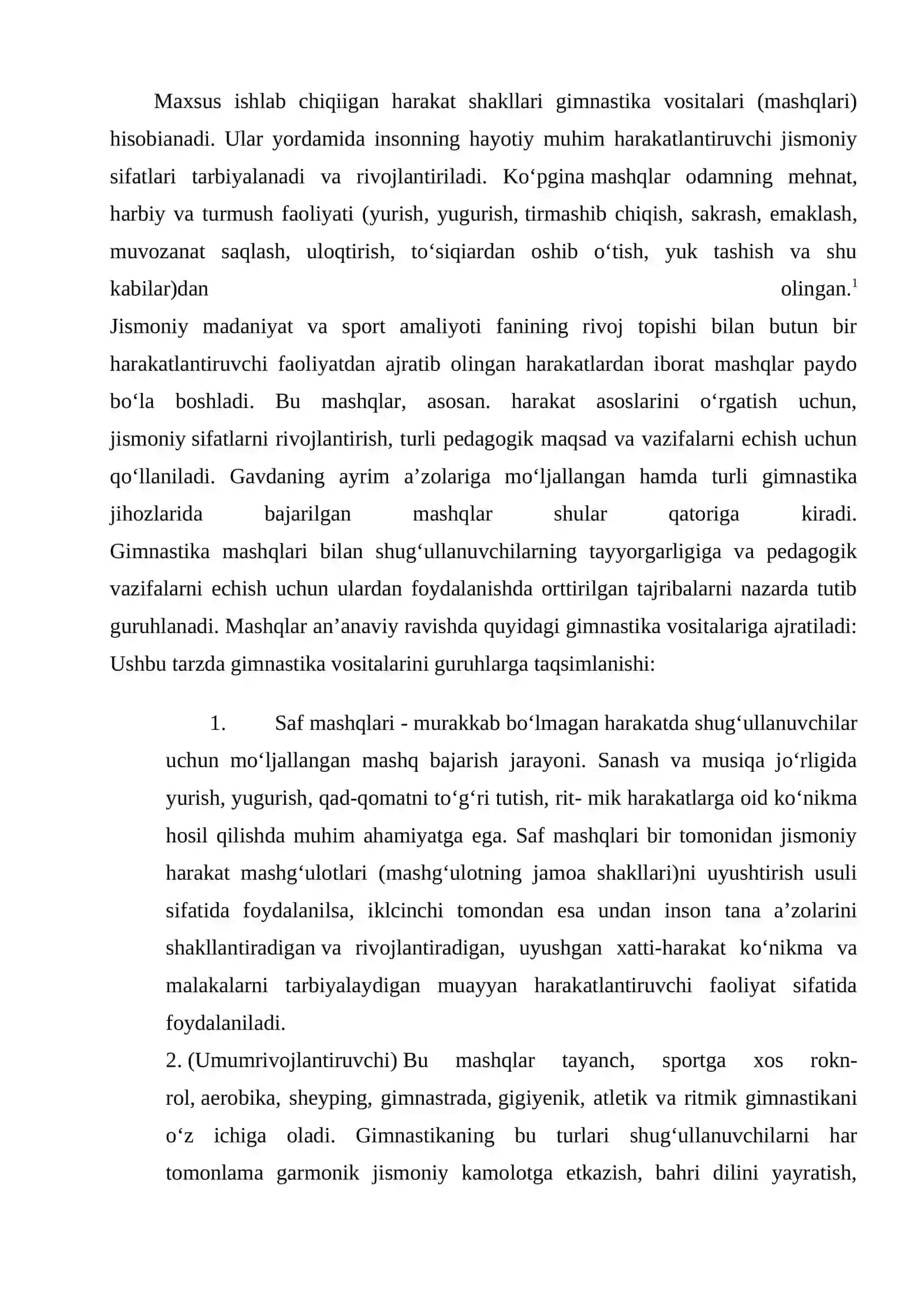 Gimnastikada umumiy va maxsus tayyorgarlik mashqlari bo‘yicha mahoratini oshirish..docx 2
