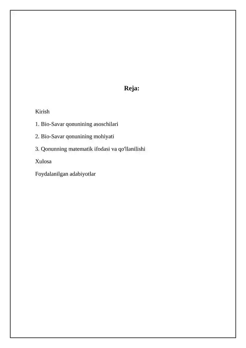 Bio-Savart-Laplas qonuni 2
