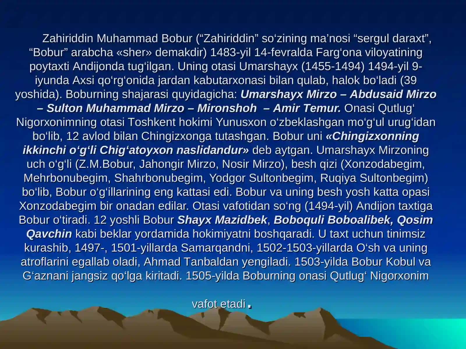 ZАKHRIDDIN MUHАMMАD BОBUR 2