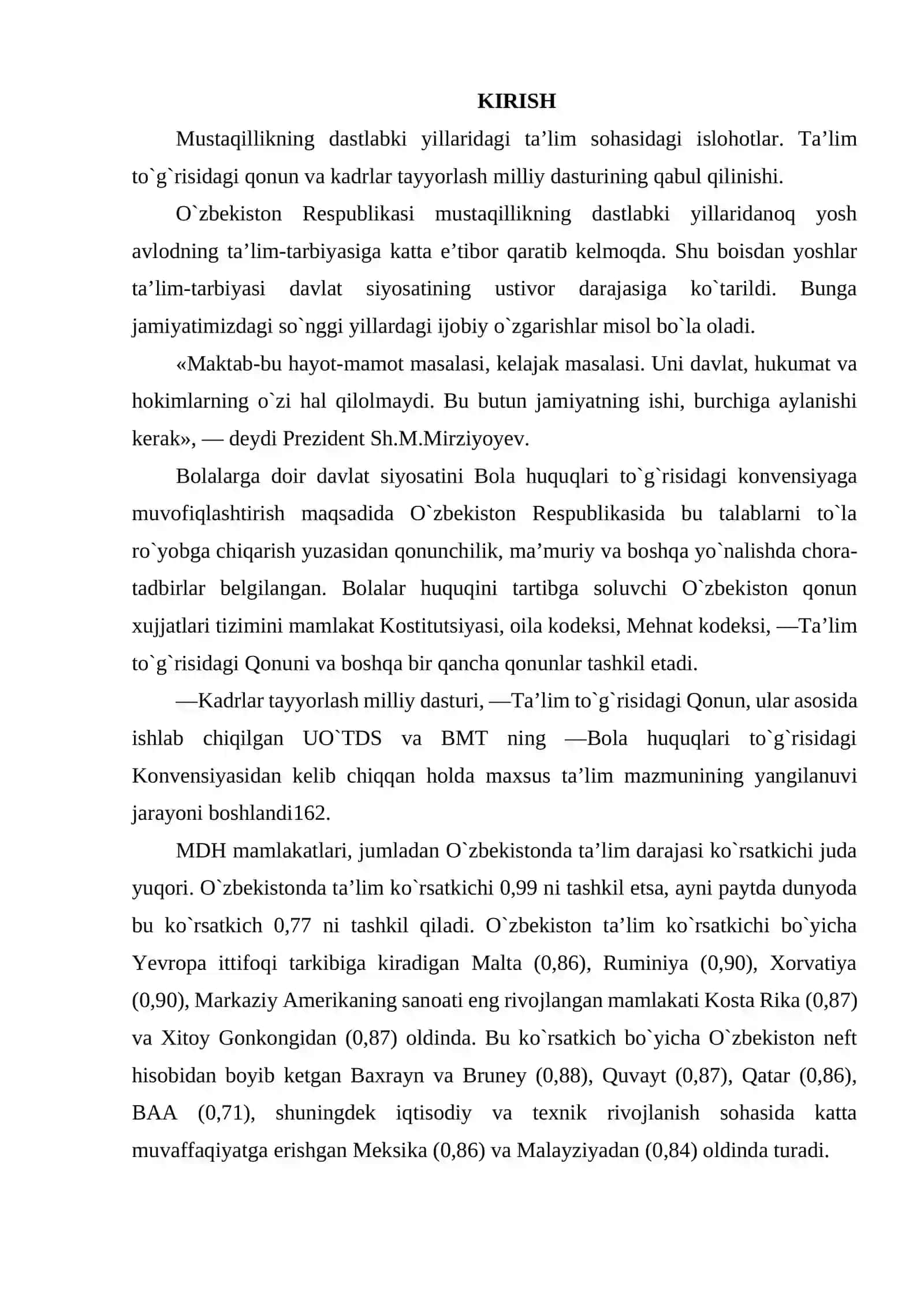 TA'LIM TO'G'RISIDA QONUN VA JISMONIY TARBIYA TA'LIMI 2