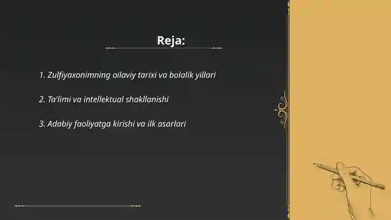 Zulfiyaxonim hayoti va ijodi 2