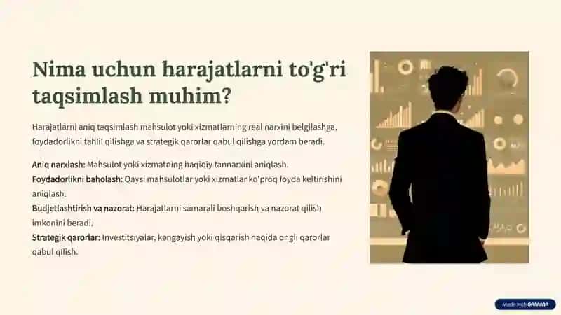Harajatlarni Taqsimlash Usullari: Umumiy Ko'rib Chiqish 2