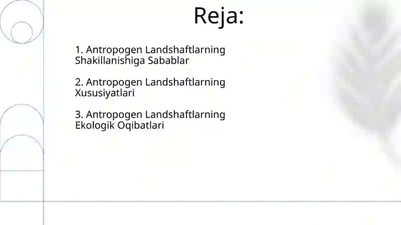 Antropogen Landshaftlar Shakilanishi 2