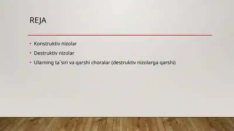 Konstruktiv va destruktiv nizolar 2