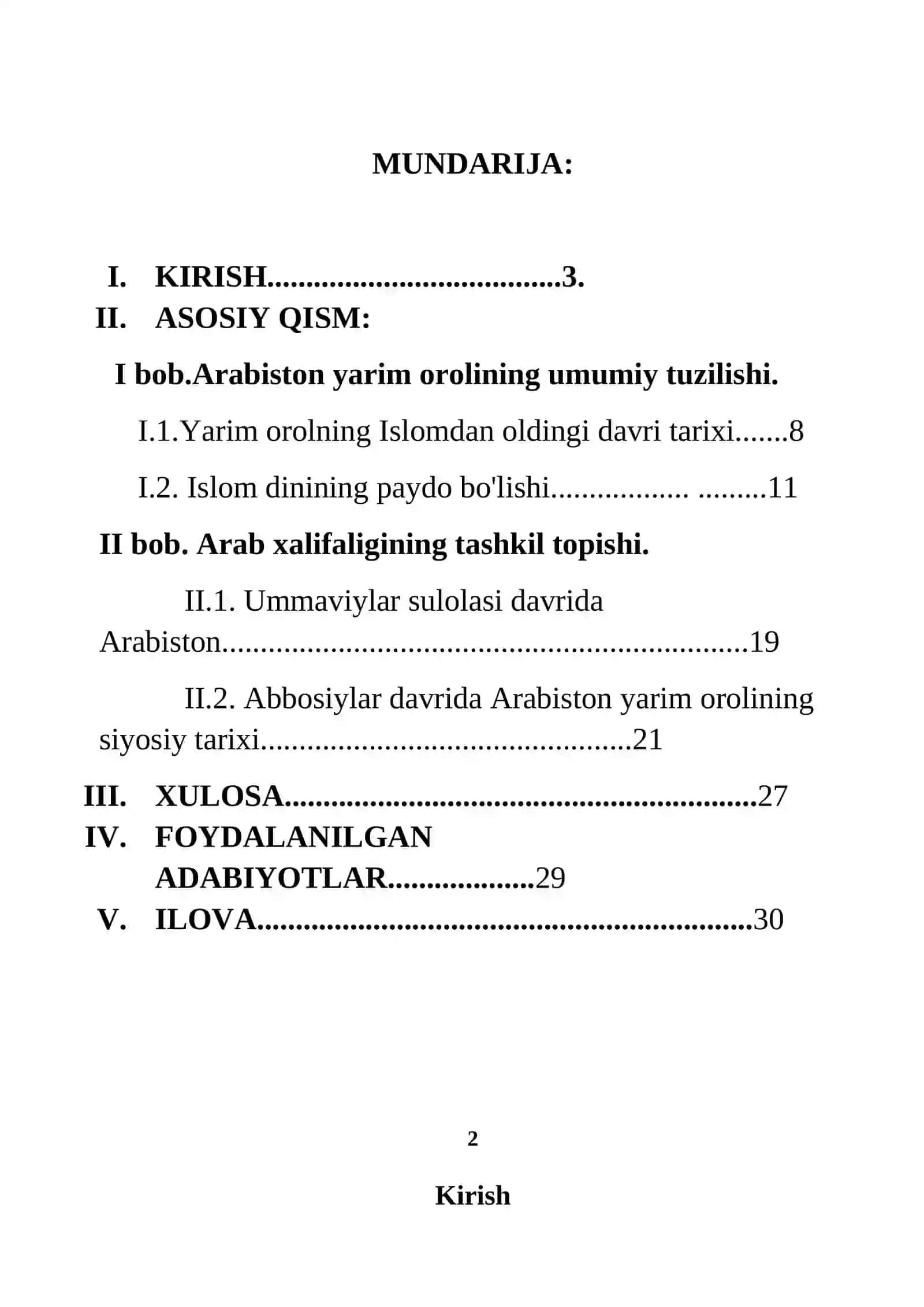 Bo'ronov Zafarbekning Jahon tarixi 2