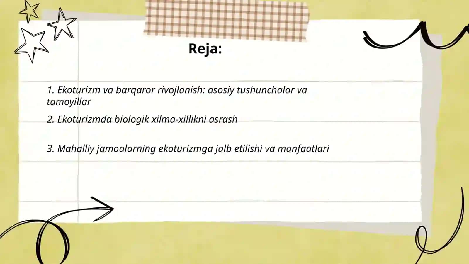 Ekoturizm va barqaror rivojlanish 2