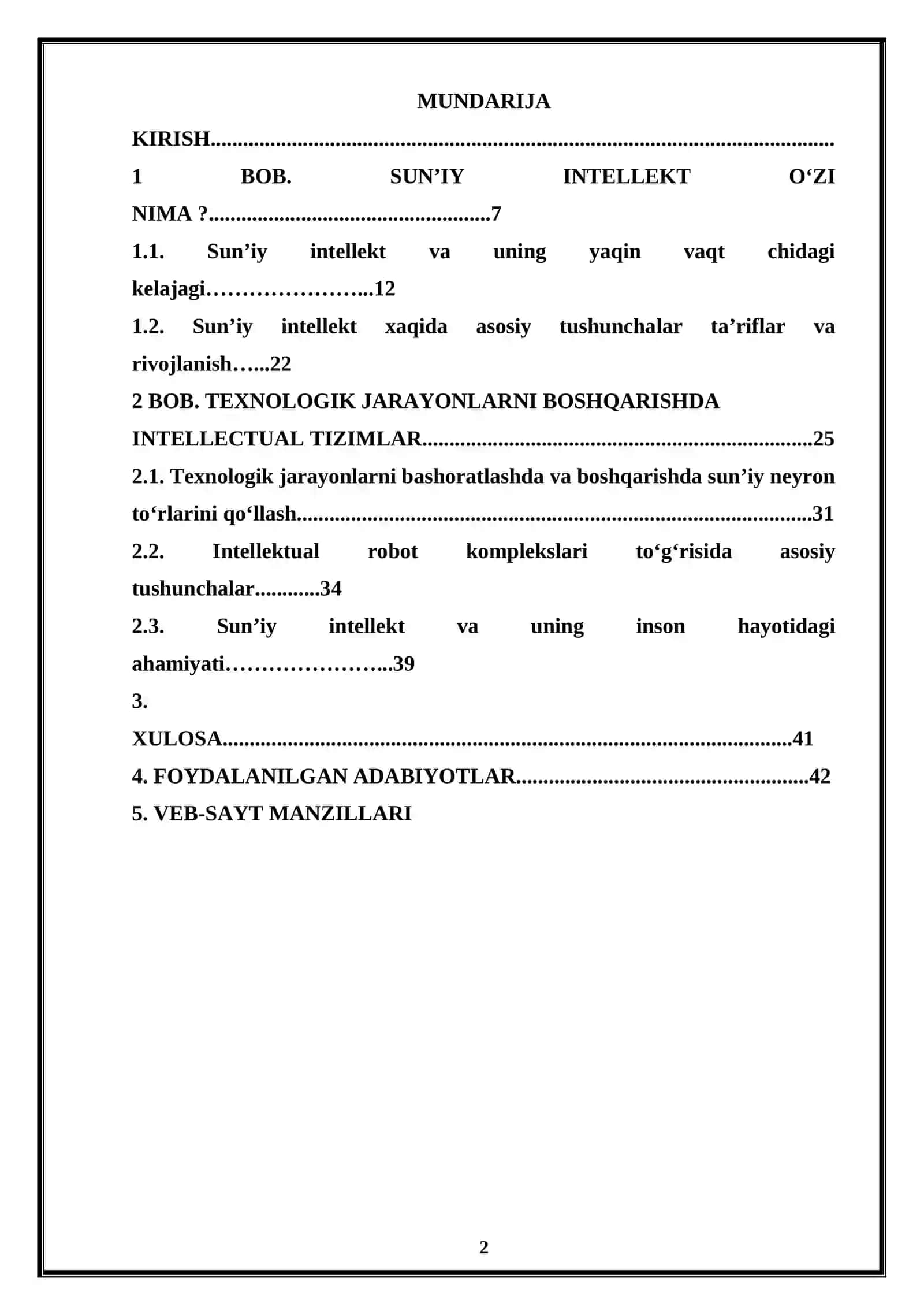 KOMPYUTER INJINERINGI YO‘NALISHI 2