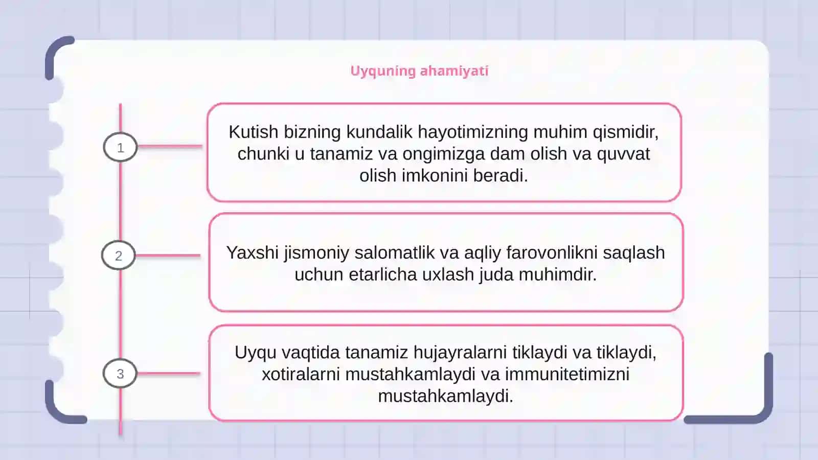 Uyquning ahamiyati 2
