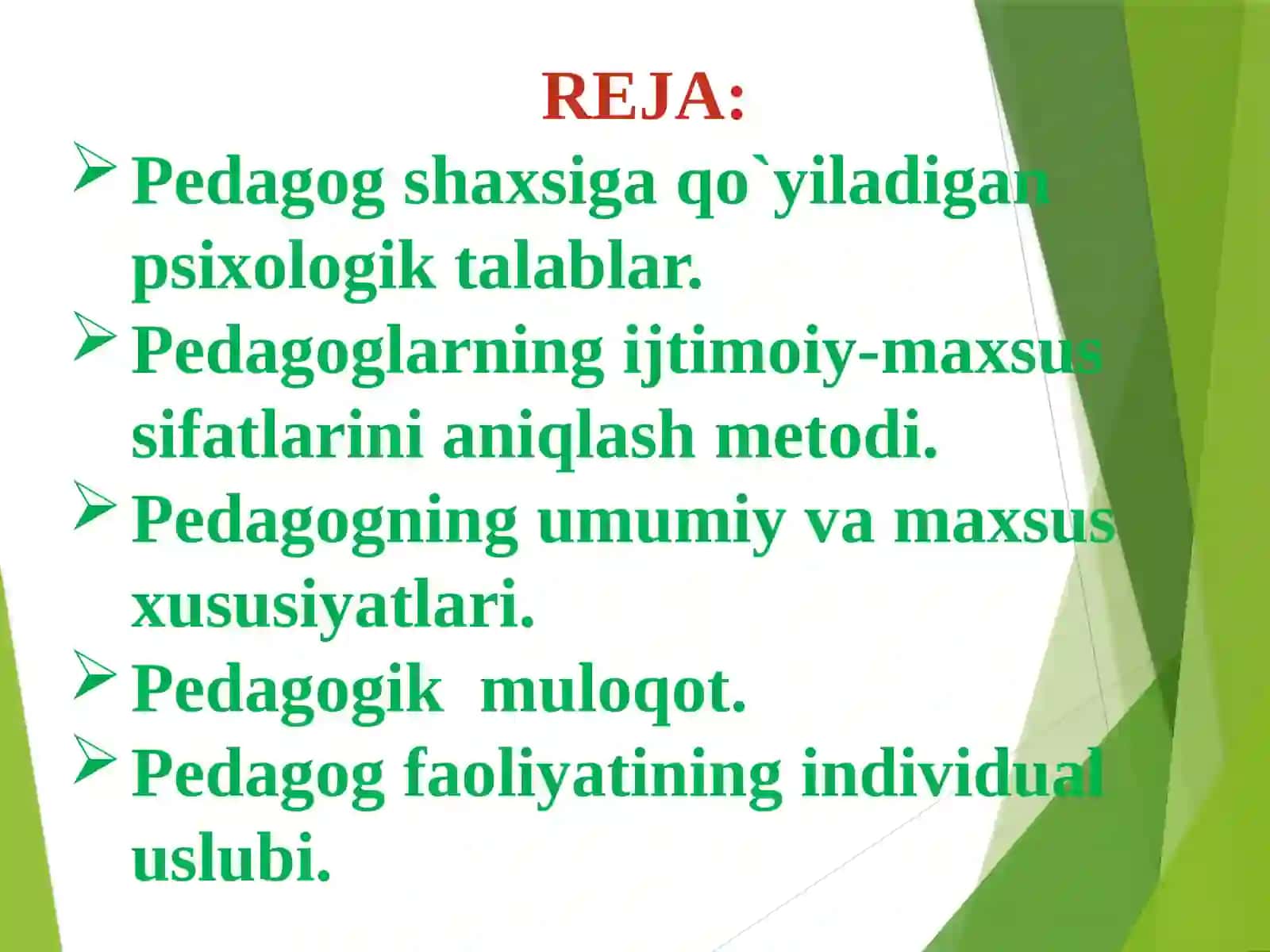 PEDAGOG PSIXOLOGIYASI 2