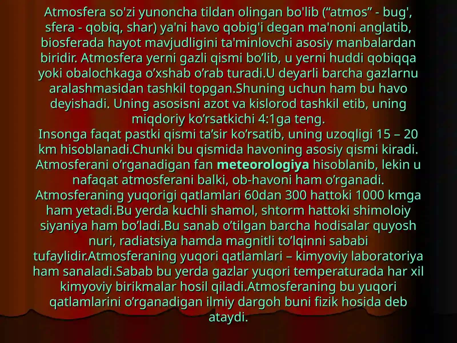 Atmosfera havosi ifloslanishi - global muammo 2