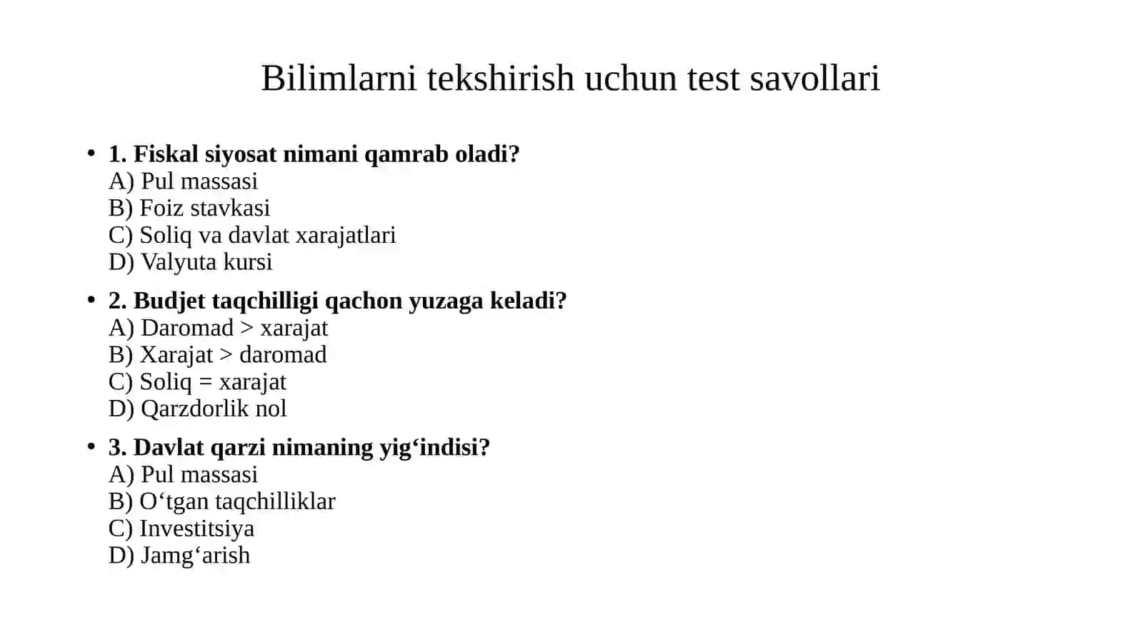 Fiskal hisoblar va ularning tahlili 2