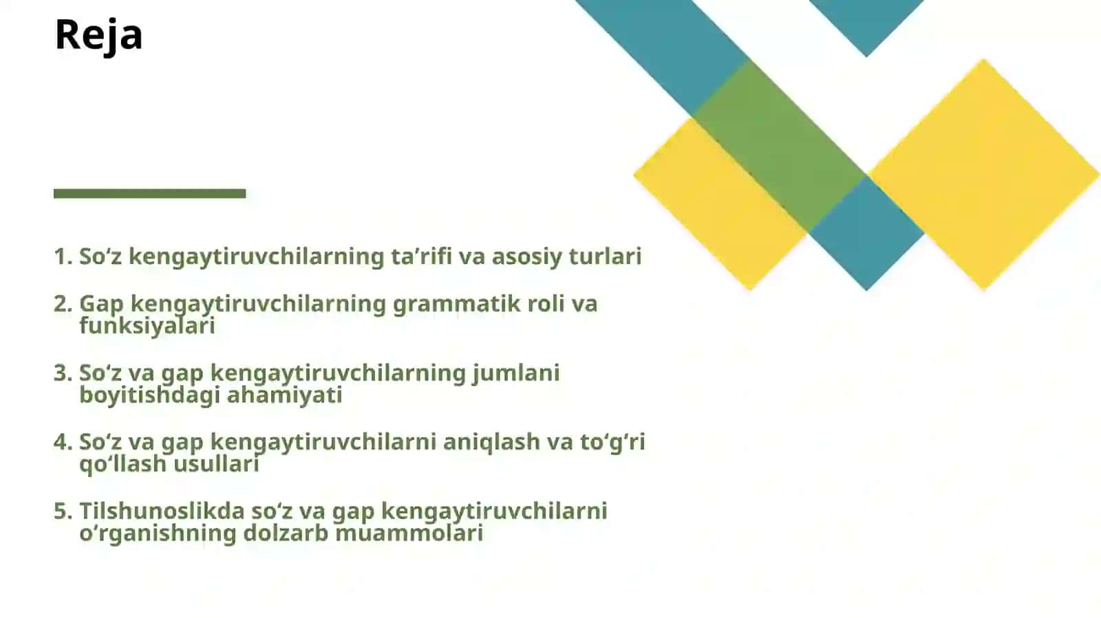 SOʻZ VA GAP KENGAYTIRUVCHILAR 2