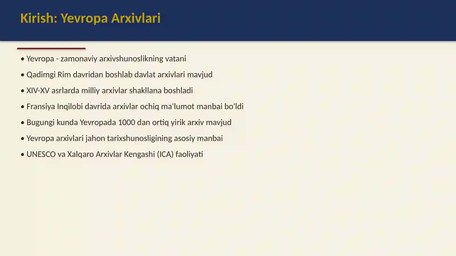 Yevropa yirik arxivlari 2
