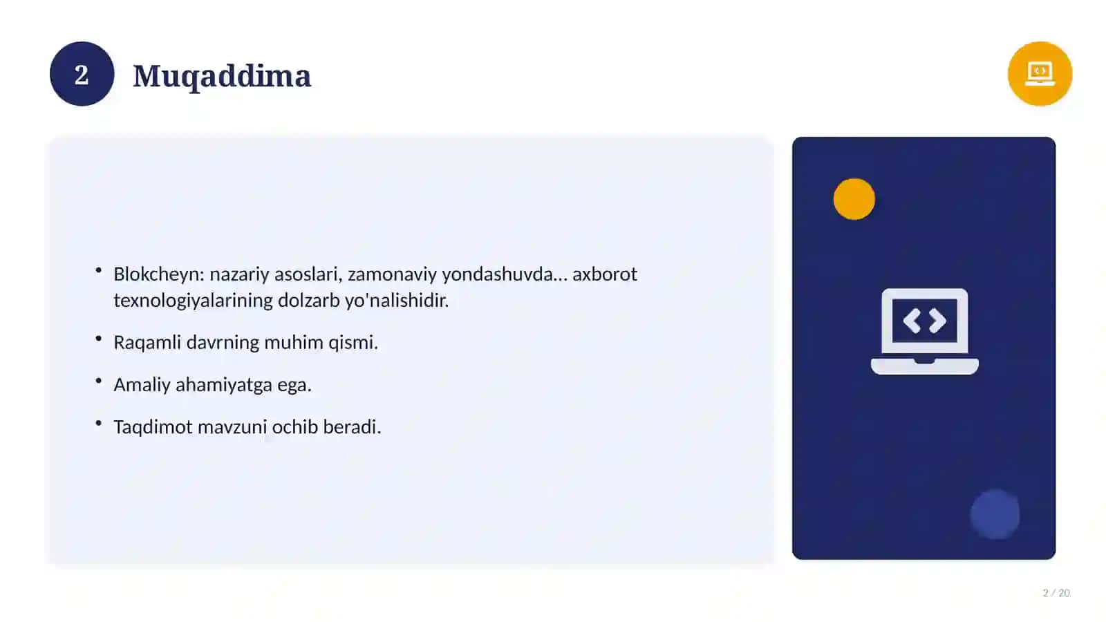 Blokcheyn: nazariy asoslari, zamonaviy yondashuvda (Glossariy va atamalar tahlili) 2