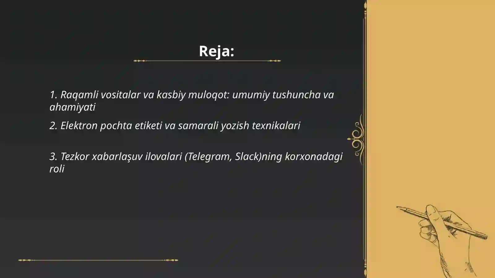Raqamli vositalar va kasbiy muloqotda ularning qo'llanilishi 2