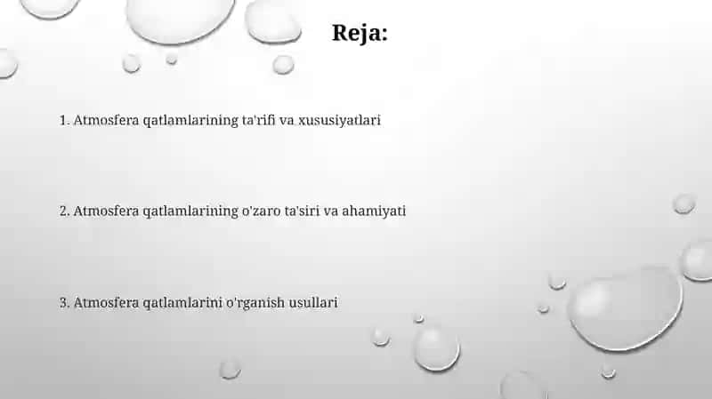 Atmosfera qatlamlari ta'rif 2