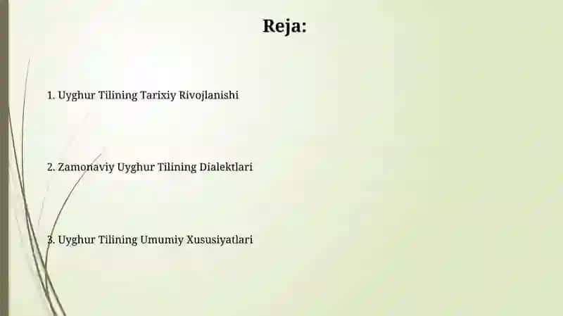 Uyghur Tilining Umumiy Xususiyatlari 2