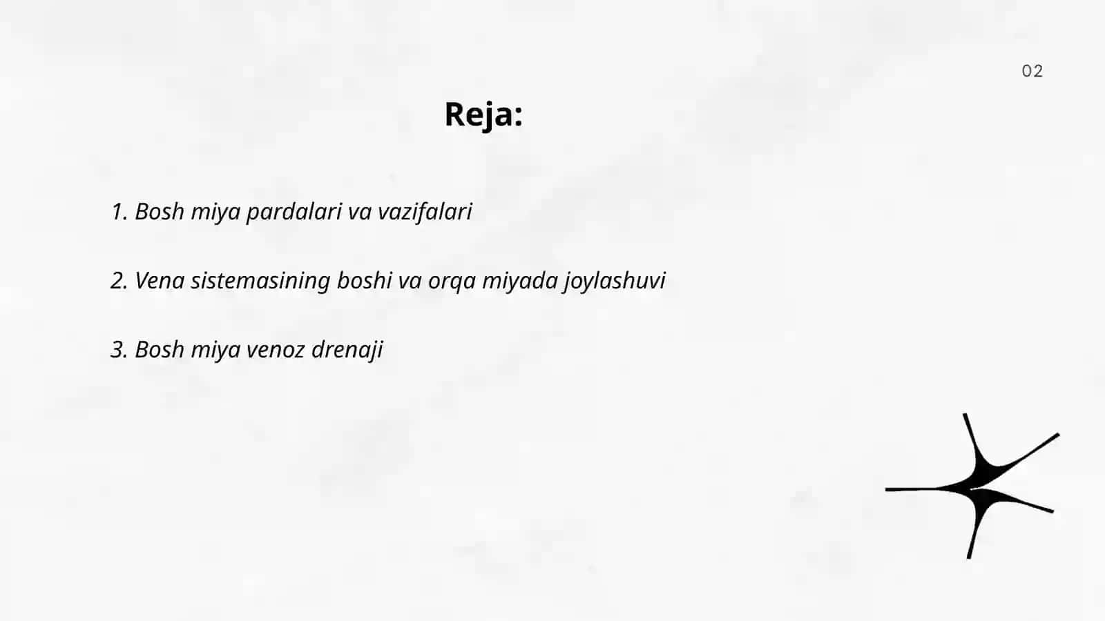 Bosh miya pardalarining vena boʻshliqlari va sistemalari 2