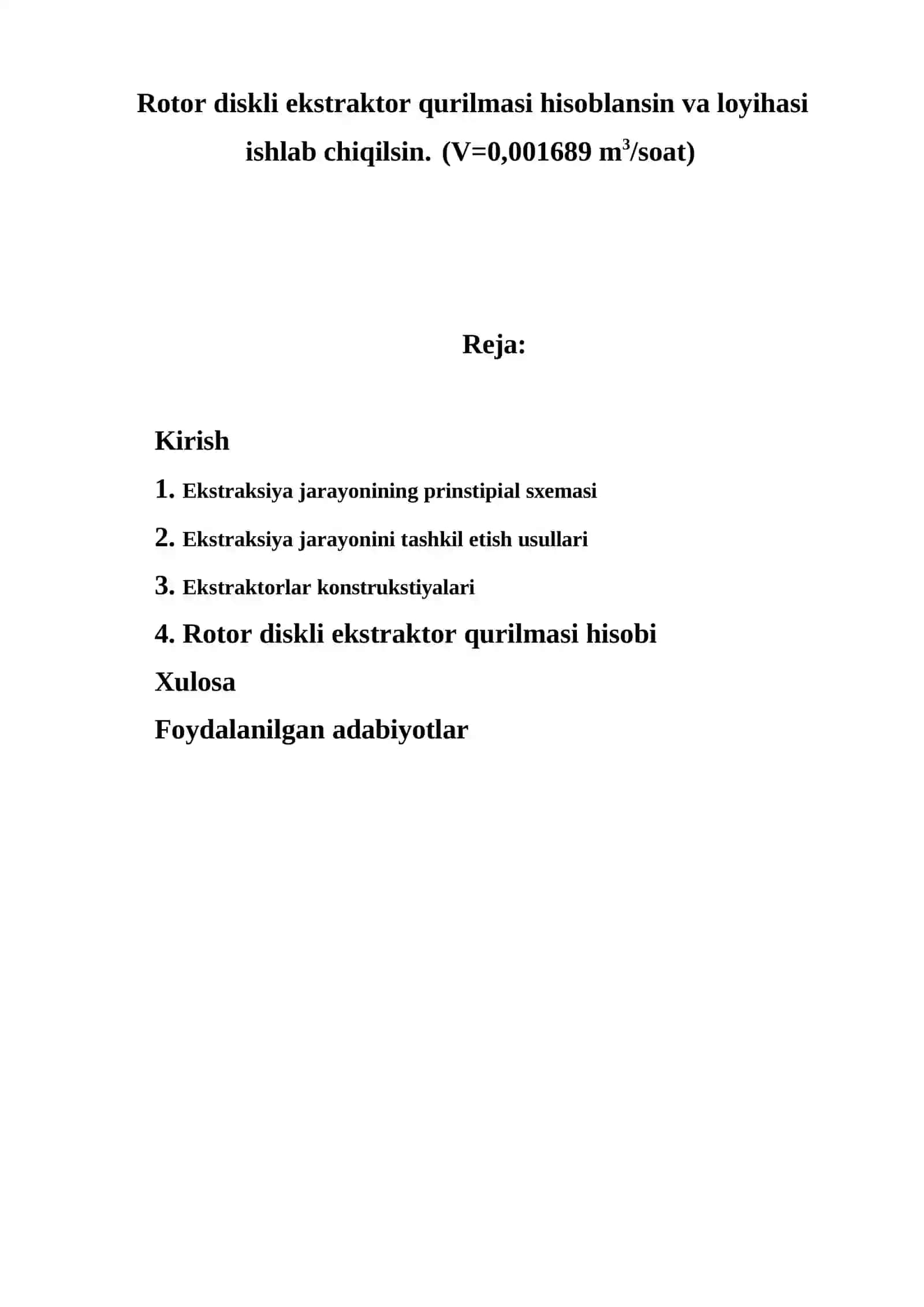 Organik sintez korxonalari loyihalash asoslari 2