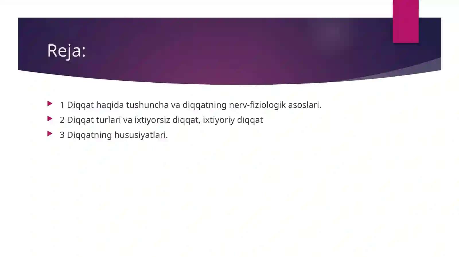 Diqqatning xususiyatlari 2